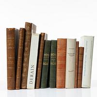 A collection of art books, 12 volumes, 1823-1969.