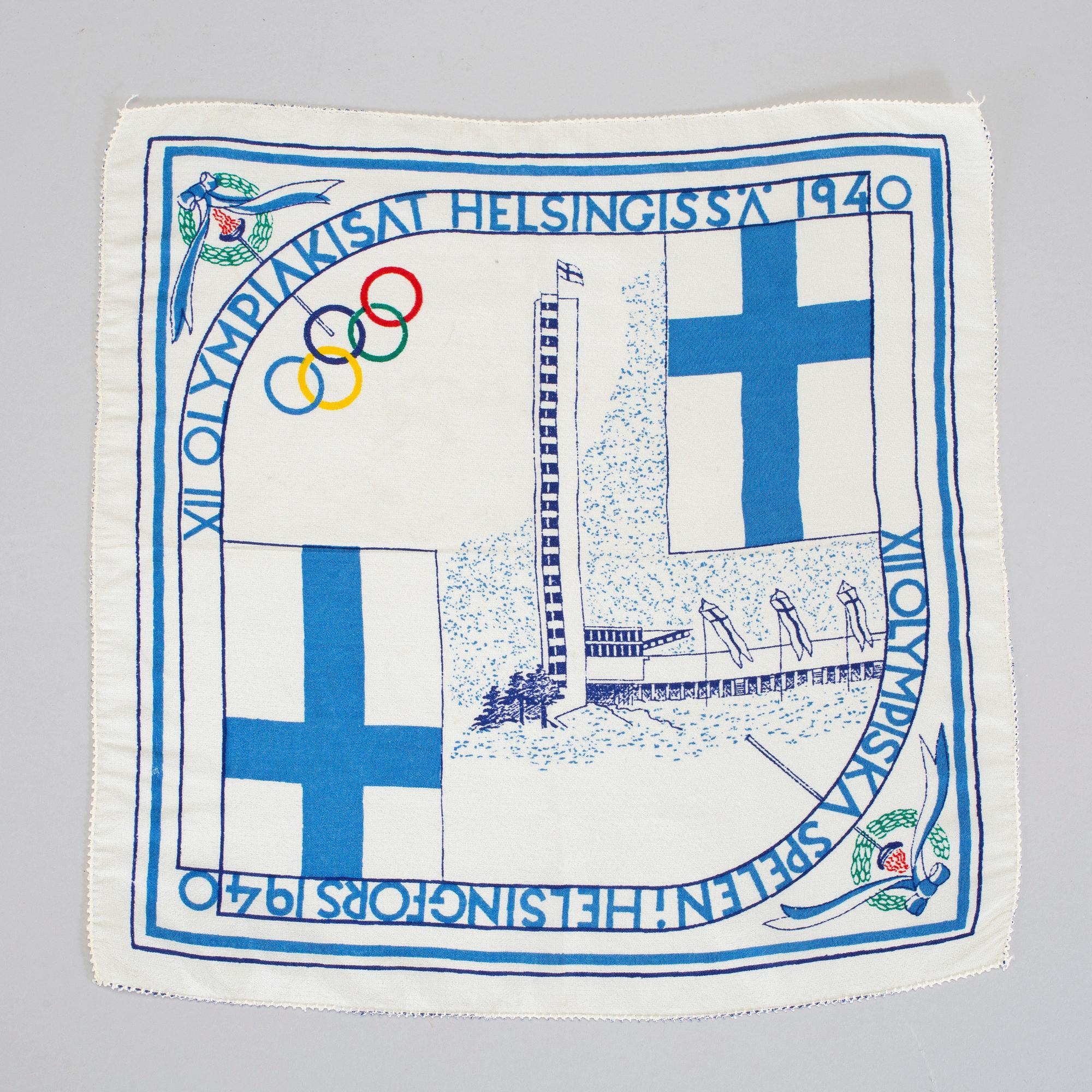 MINNESNÄSDUKAR 2 st, 1930 resp 40.