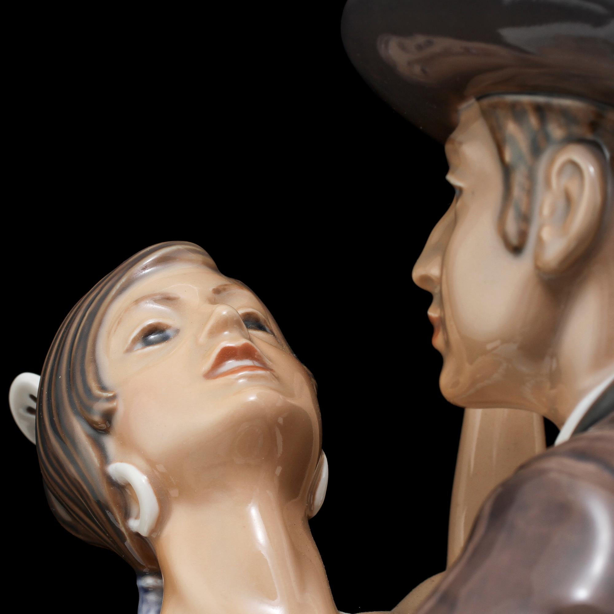 FIGURIN, porslin, Dahl Jensen, Danmark, 1900-talets andra hälft.