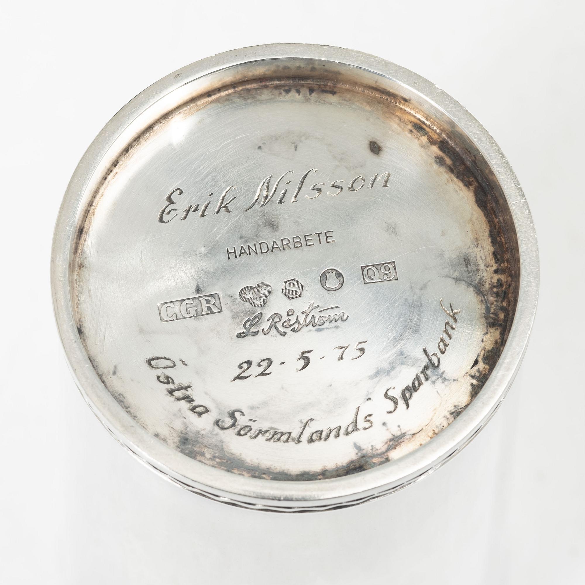 Lennart Råström, Bägare, silver, CG Råström, Stockholm, 1966.