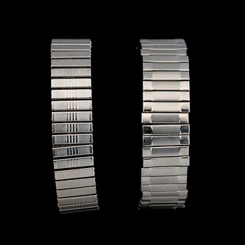 ARMBNADSUR, 2 st, stål, Junghans och Cesar.