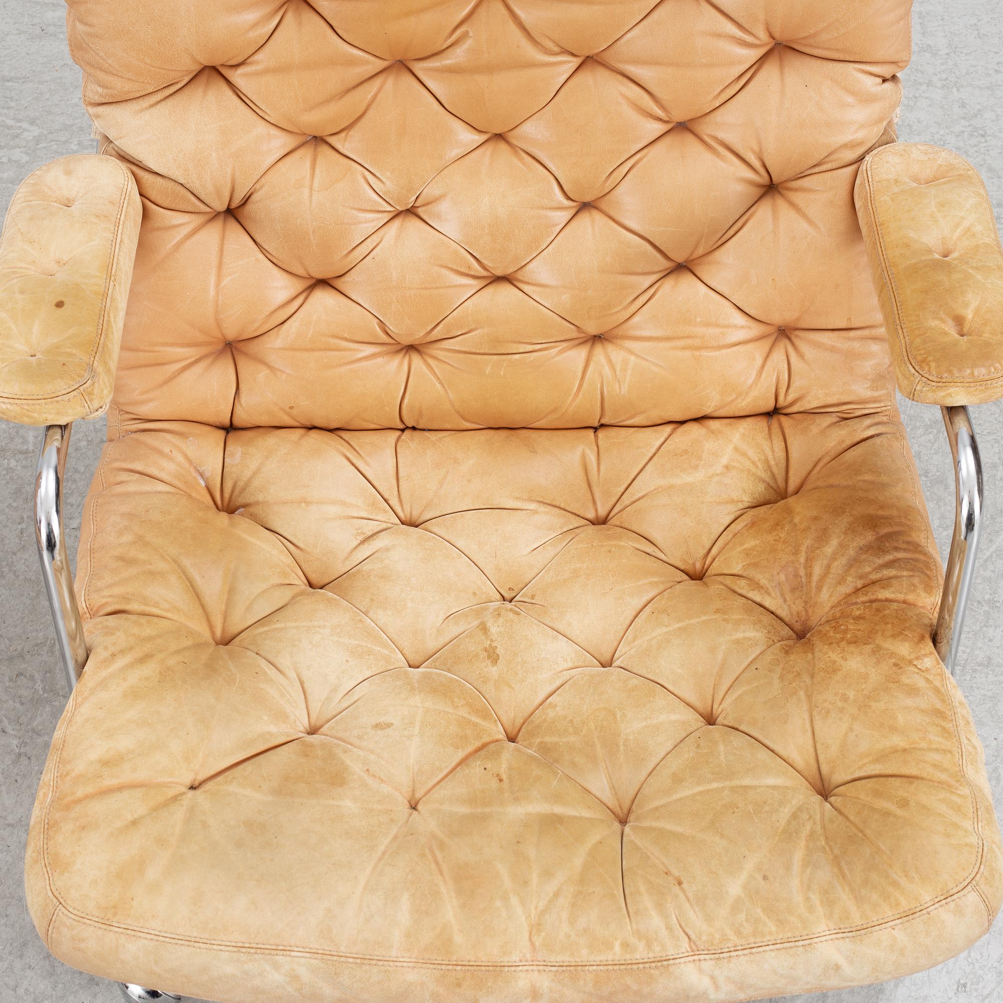 Bruno Mathsson, a pair of "Karin" armchairs, Dux, Sweden, late 20th century.