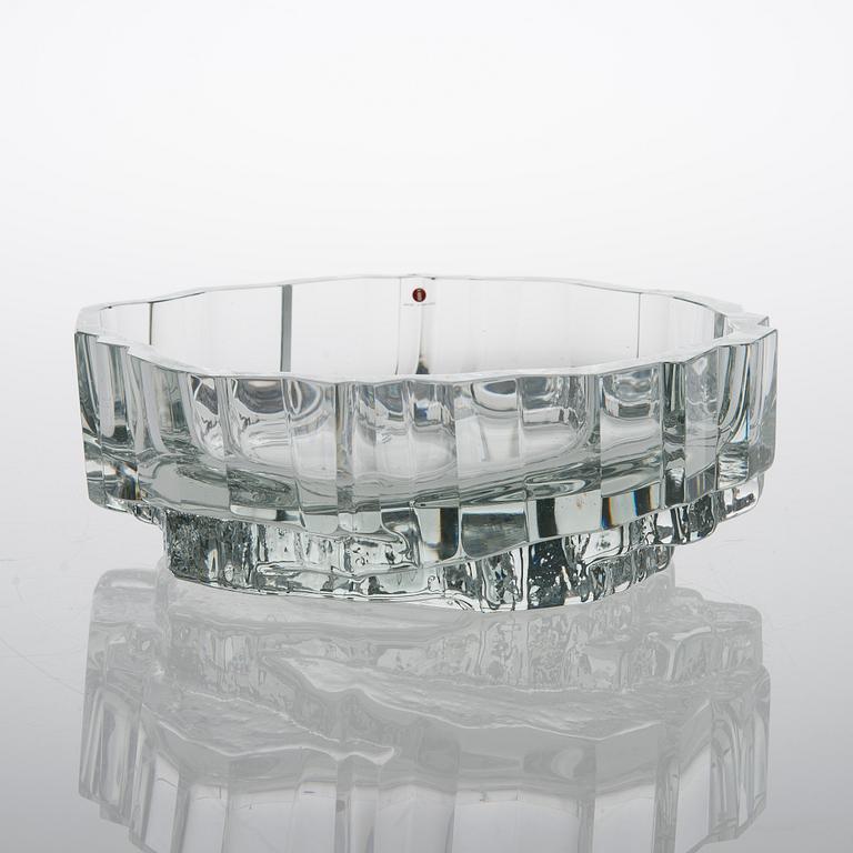 Lompolo Glass Bowl, signed Tapio Wirkkala -3560.