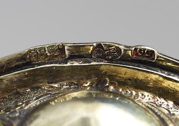 A Russan silver-gilt cup and cover, unidentified makers mark, Moscow 1745.