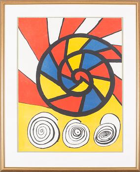 ALEXANDER CALDER, color lithography, numbered 12/75 and signed.