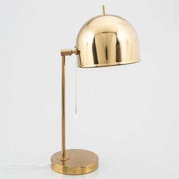 Eje Ahlgren, a pair of brass table lamps, model 'B-075', Bergboms, Sweden, 1960-70s.