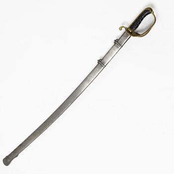 A Swedish officer's sabre, with scabbard, second half of the 20th century.