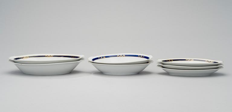 DINNERWARE SET, 89 pcs, porcelain, AB-model, Arabia, Finland 1930-49.