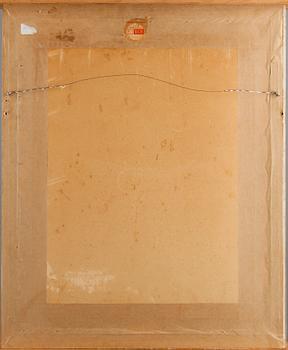 AAGE BACKHAUSEN, gouache på papper, signerad.