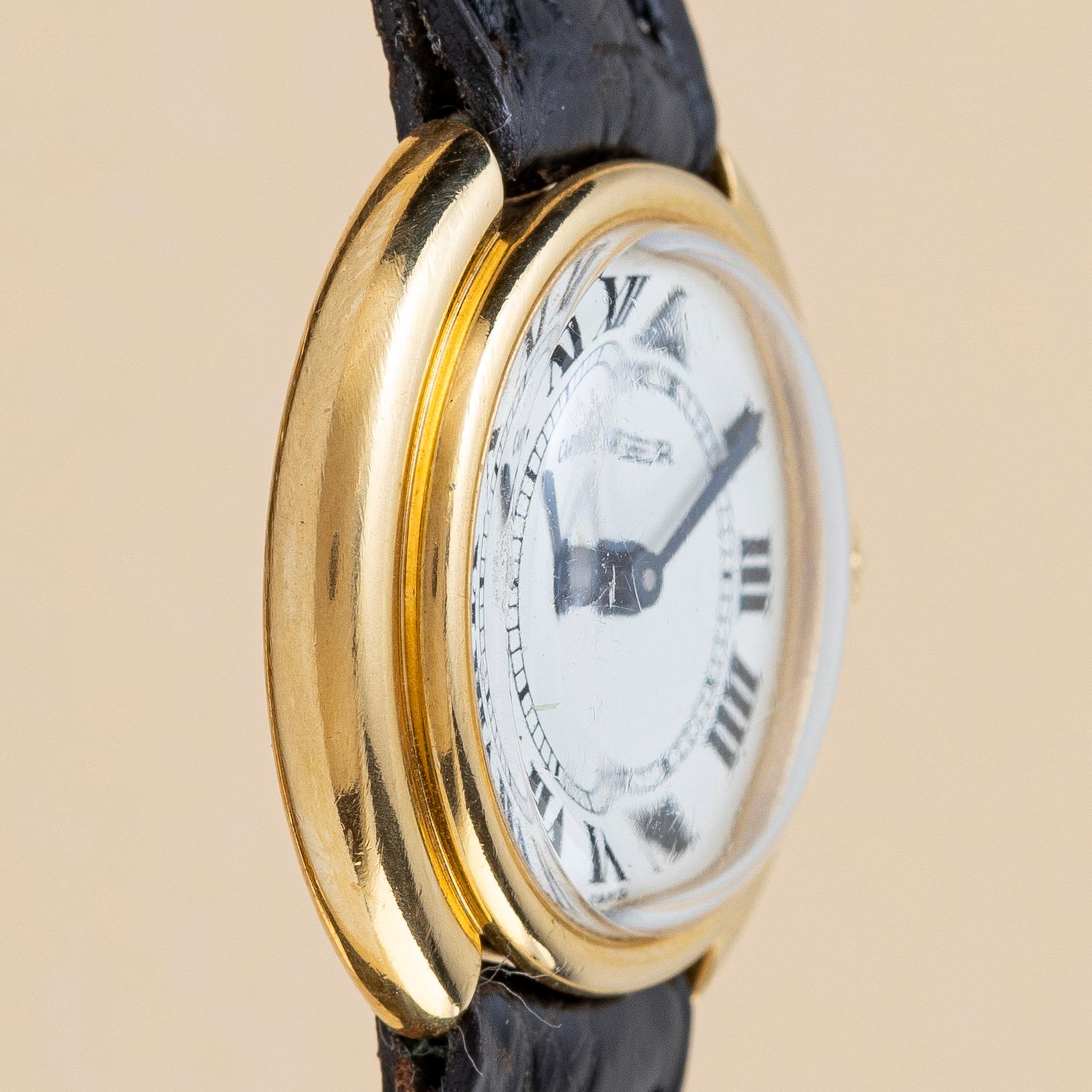Cartier, Vendôme, "Paris Dial", "Small model", ca 1980.