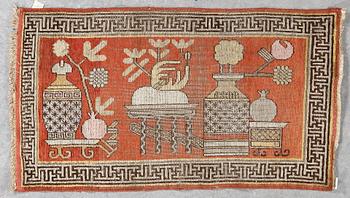 MATTA, semiantik, Khotan, Kina, ca 126x71 cm.