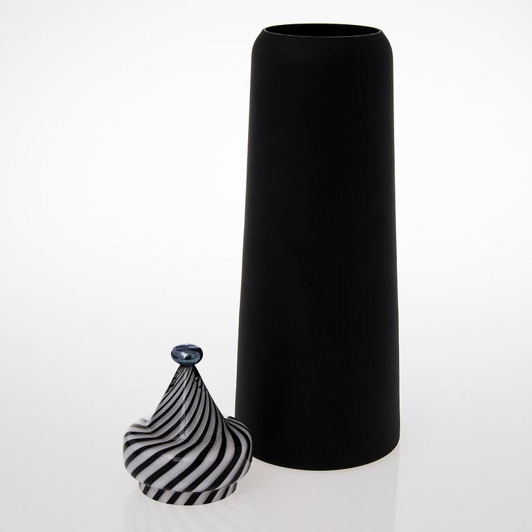 MARKKU SALO, glasskulptur, signerad Markku Salo, Nuutajärvi Notsjö 1988.