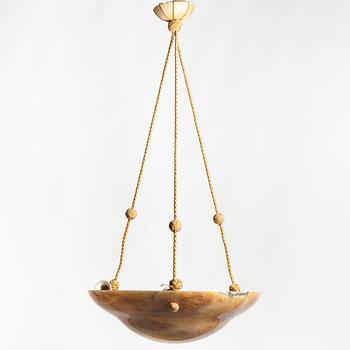 An alabster ceiling lamp, 1920s.