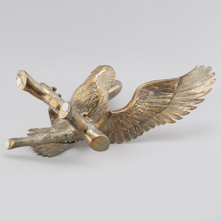 A metal sculpture from the latter half of the 20th century.