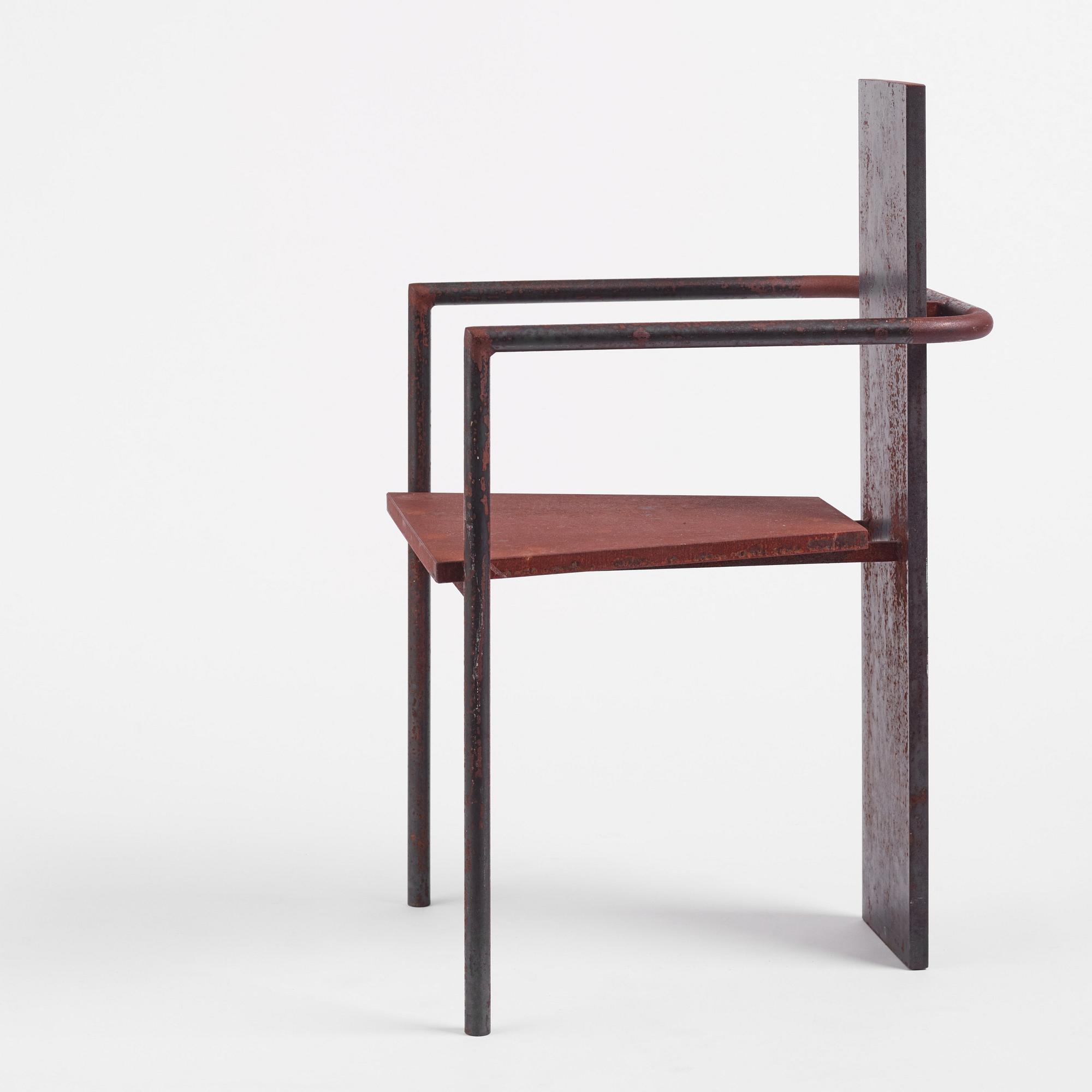 Jonas Bohlin, karmstol, "Iron Concrete", Källemo, Värnamo 1987.