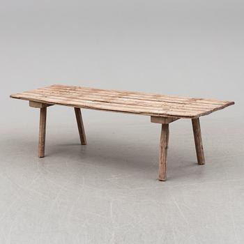 BENCH / TABLE, pine, 19th century.