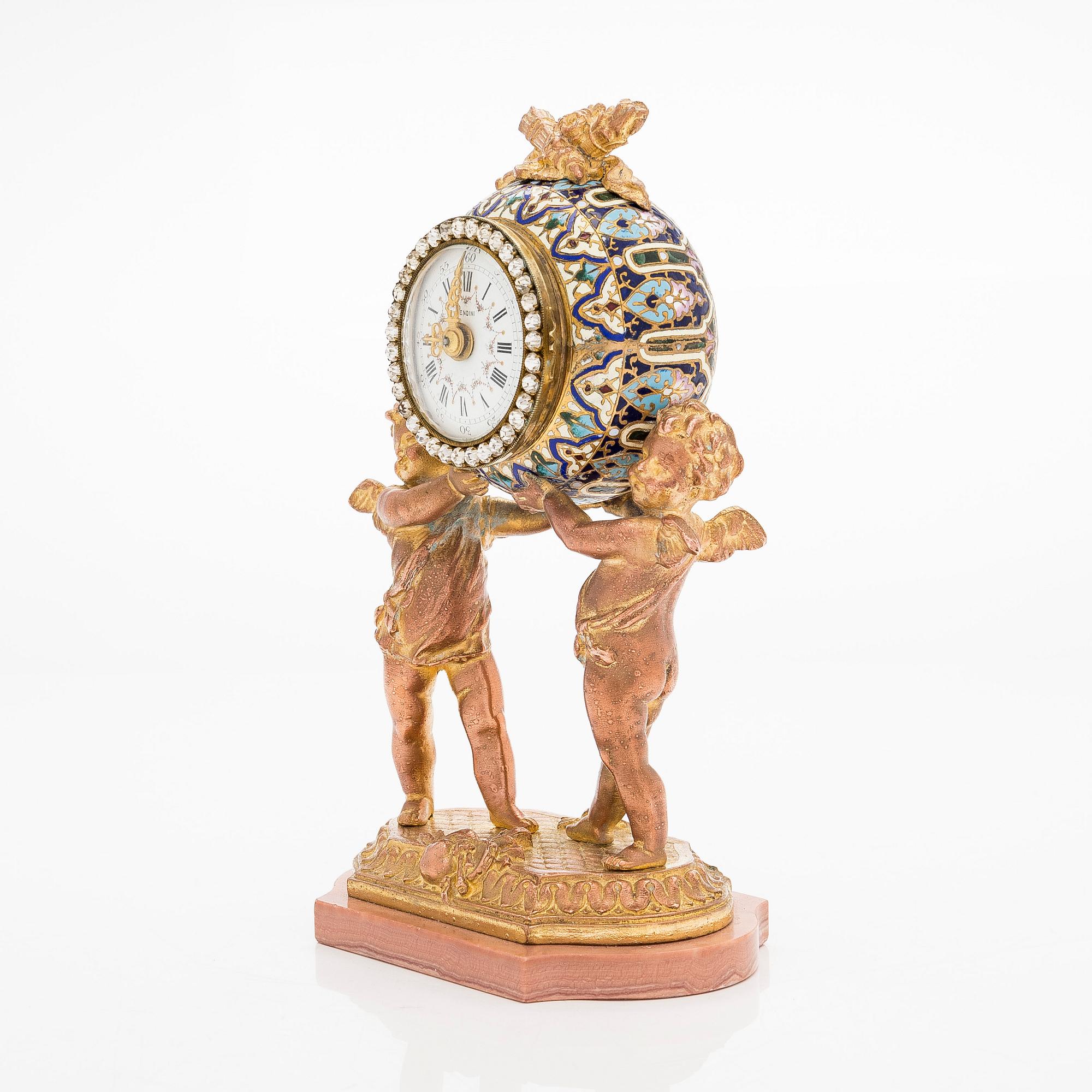 Pöytäkello, Louis XVI-tyyli, Pedrini noin 1900.