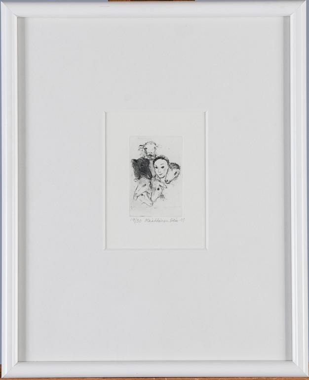 OUTI HEISKANEN, etsning, signerad och daterad -01, numrerad 19/30.