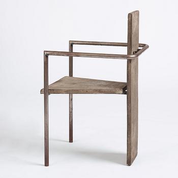 Jonas Bohlin, a 'Concrete' armchair, ed. 36/100, Källemo, Värnamo, Sweden post 1981.