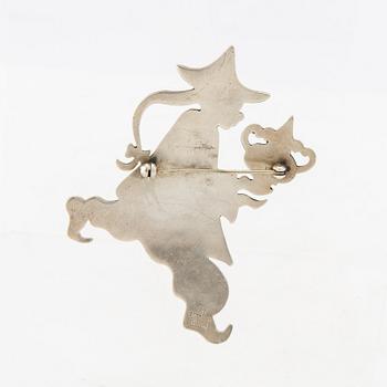 Brooch sterling silver Denmark mid-20th century.