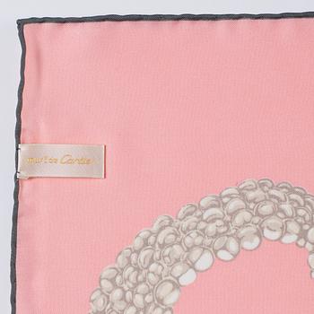 Cartier, a 'Le temps Précieux' twill silk scarf.