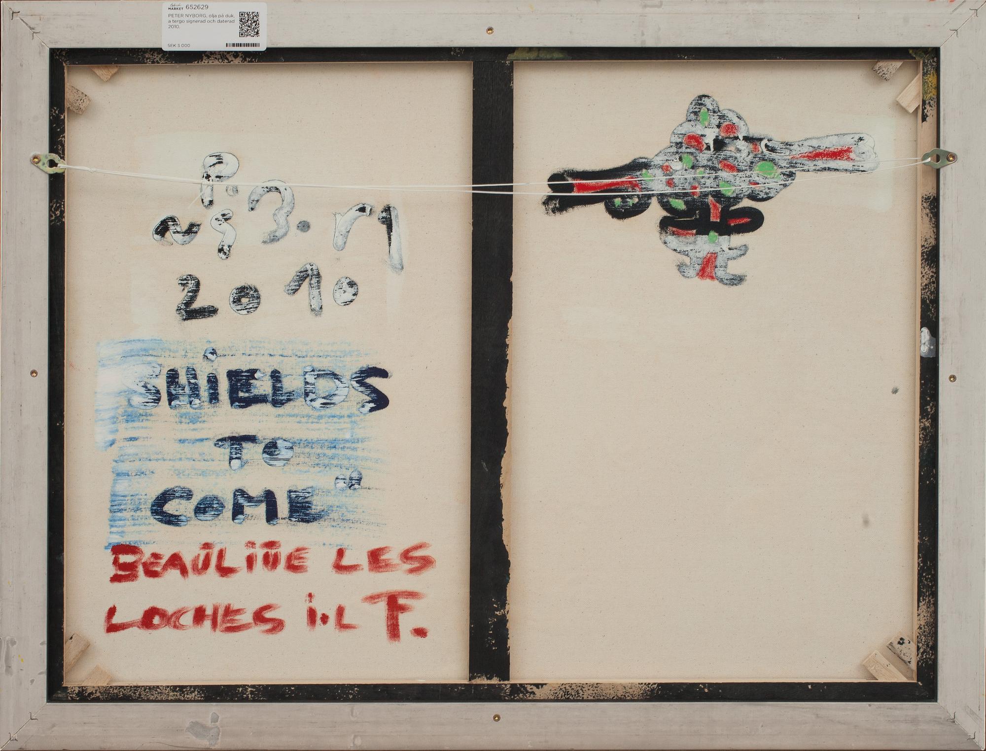 PETER NYBORG, olja på duk, a tergo signerad och daterad 2010.