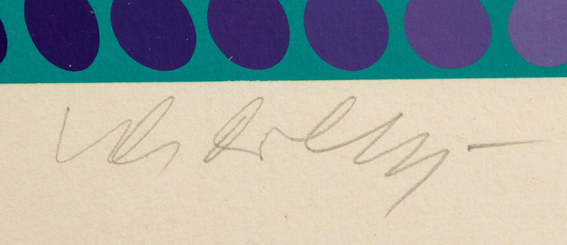 Victor Vasarely, serigrafi signerad och numrerad FV 15/20.