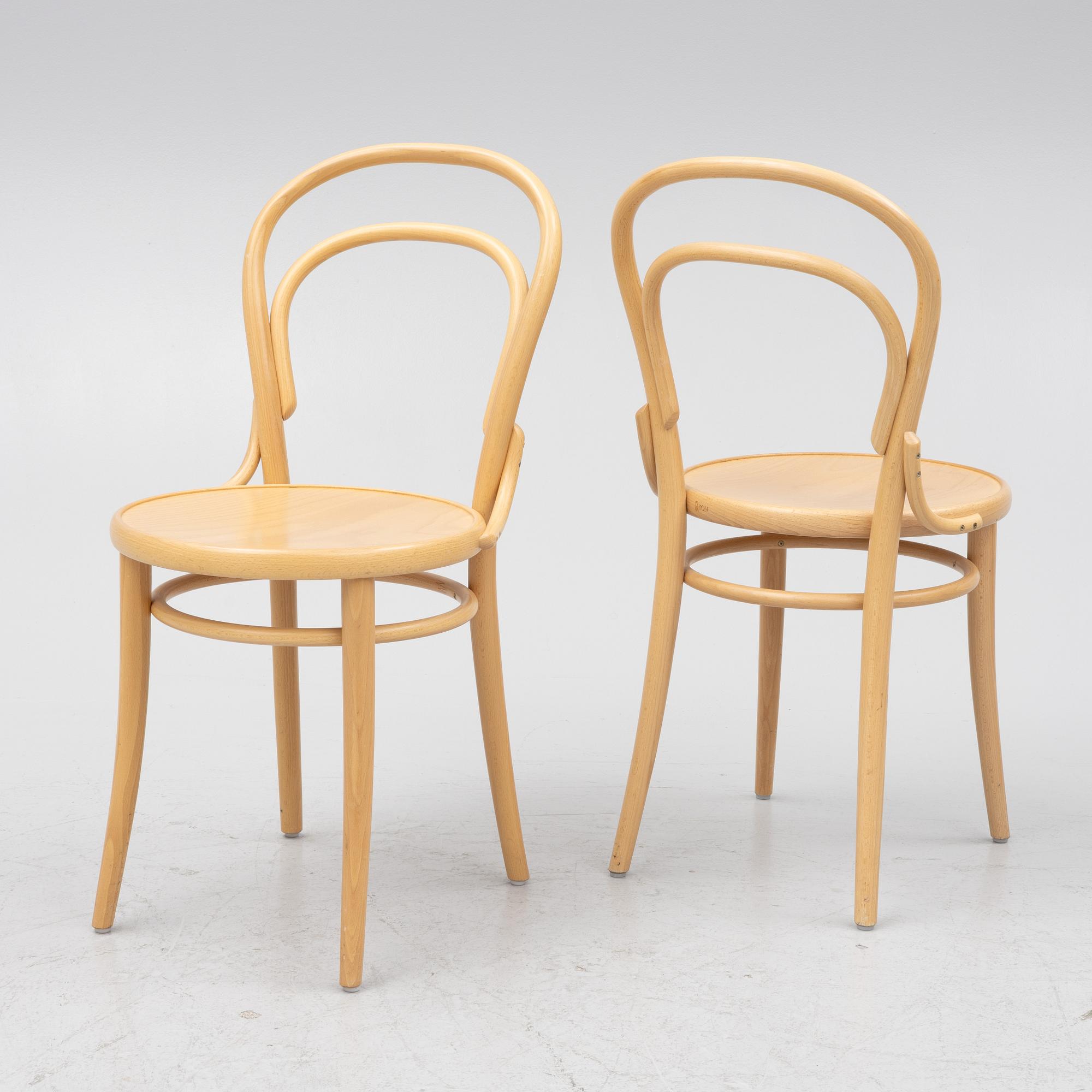 Michael Thonet, stolar, 4 st, "No 14", TON.