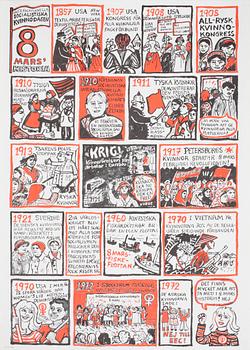 POLITISKA AFFISCHER, 2 st, offset.