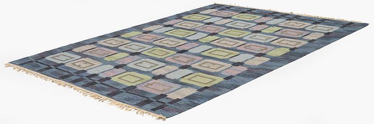 Judith Johansson, a carpet, "Spise hall", flat weave, c 284 x 203 cm, signerd JJ.