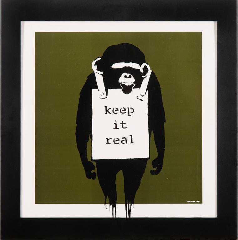 BANKSY, 12" EP med omslag, DJDM (Danger Mouse), Laugh now / Keep it real, released 2008. Limited edition 0098/1000.