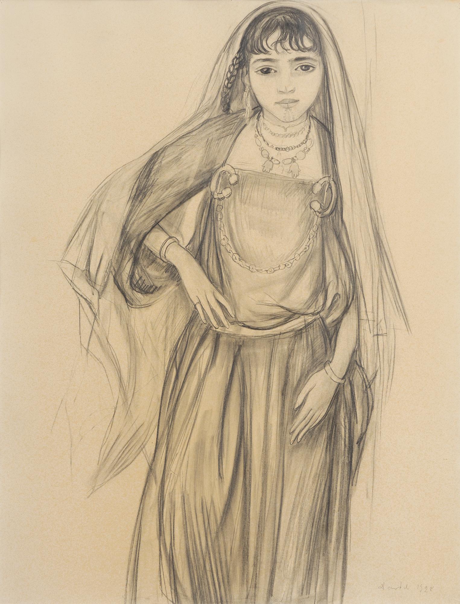 Nils von Dardel, "Stående arabflicka".