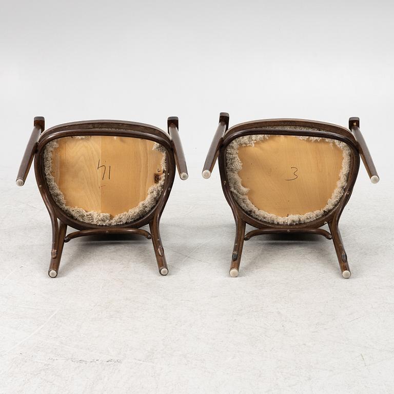 Karmstolar, ett par, 1900-talets andra hälft.