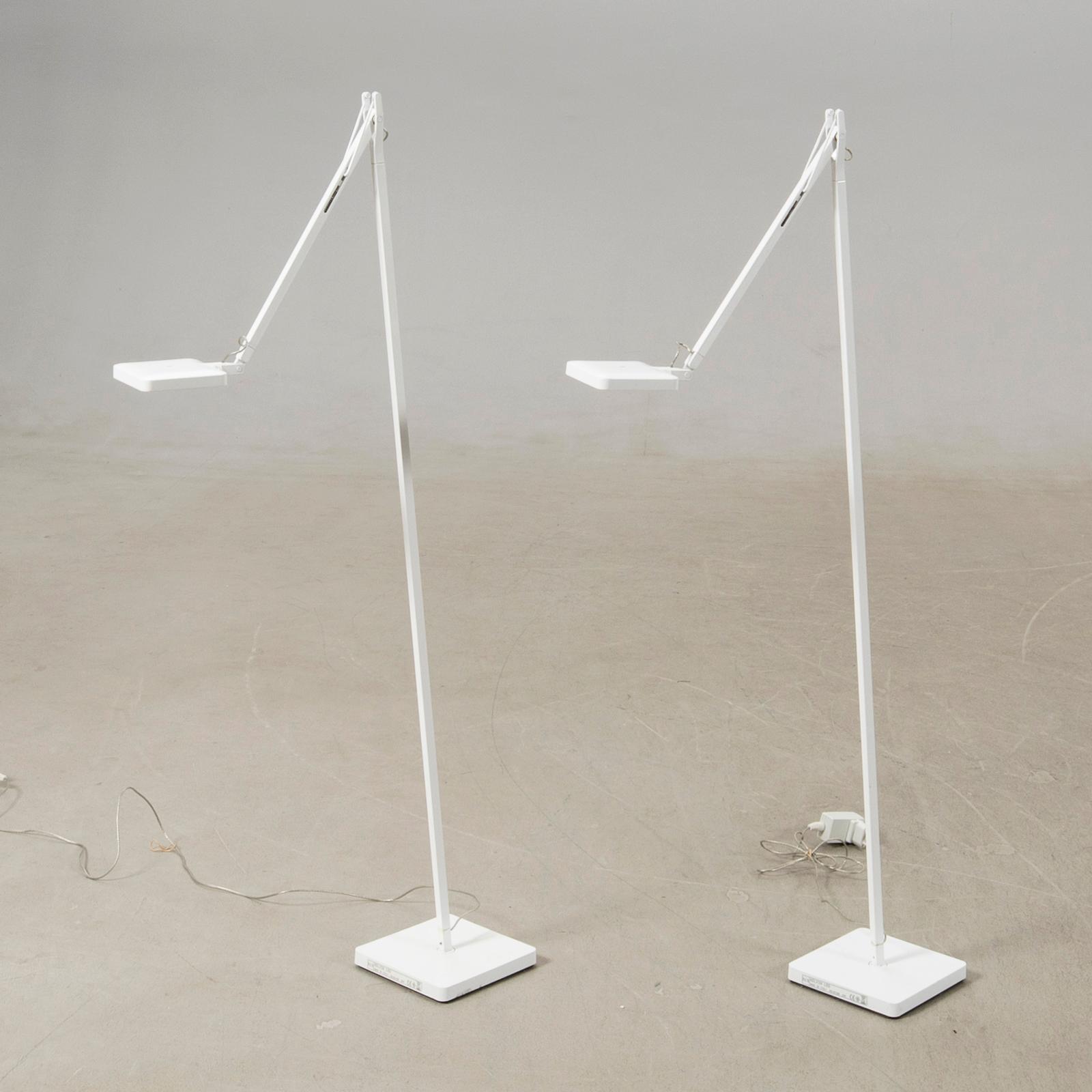 Antonio Citterio, a pair of floor lamps "Kelvin Base" for Flos, modern production.