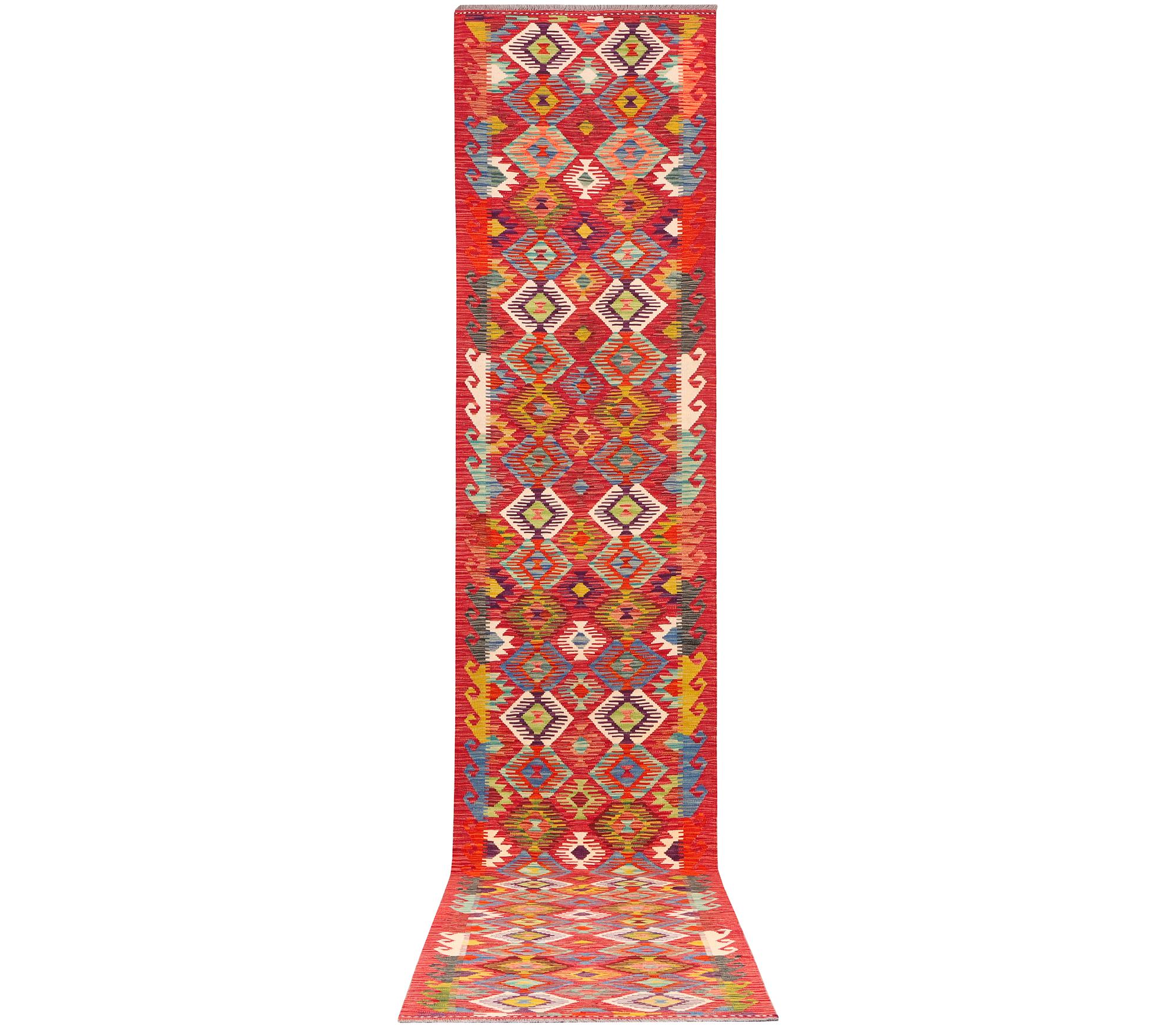 Gallerimatta, Afghansk Kelim, ca 500 x 83 cm.