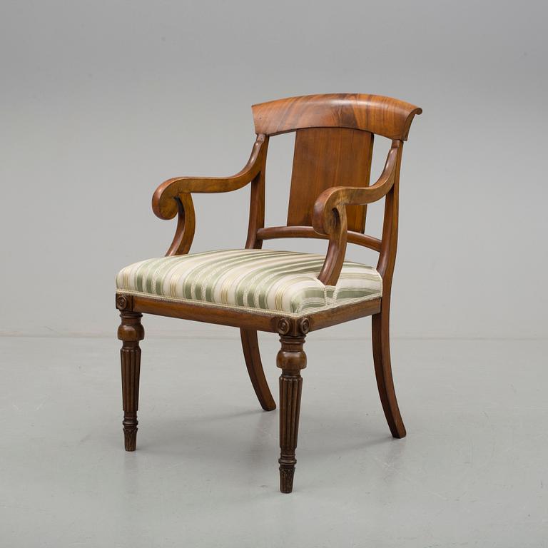 KARMSTOL, senempire, 1800-talets mitt.