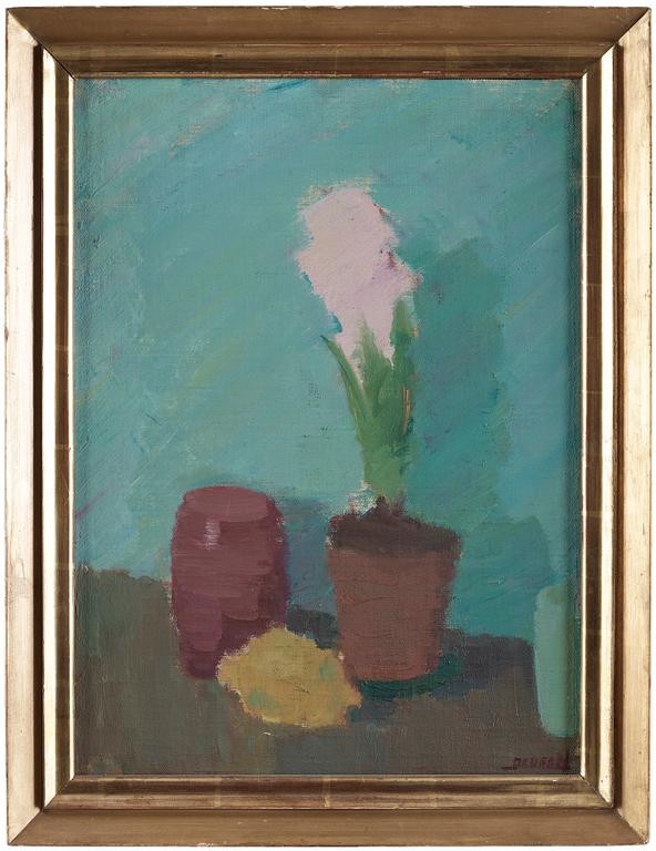 SVEN DEURELL, olja på pannå, signerad.