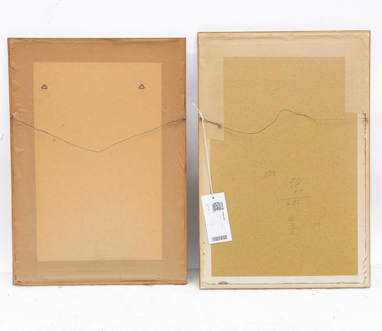 Five hand-coloured botanical copper plates, 18th-19th century. Including Johann Jakob Haid & Augustus Vind.