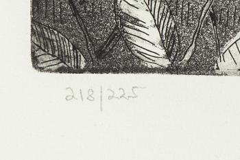 Ernst Billgren, etching, 2015, signed and numbured 218/225.