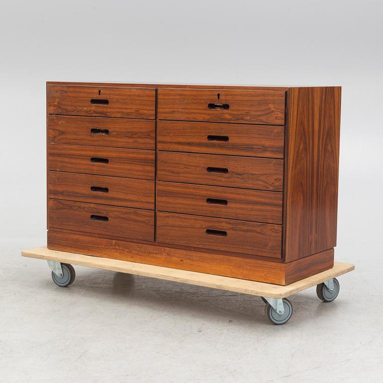 Kaj Winding, chest of drawers, Poul Jeppesen, Denmark, 1960's.