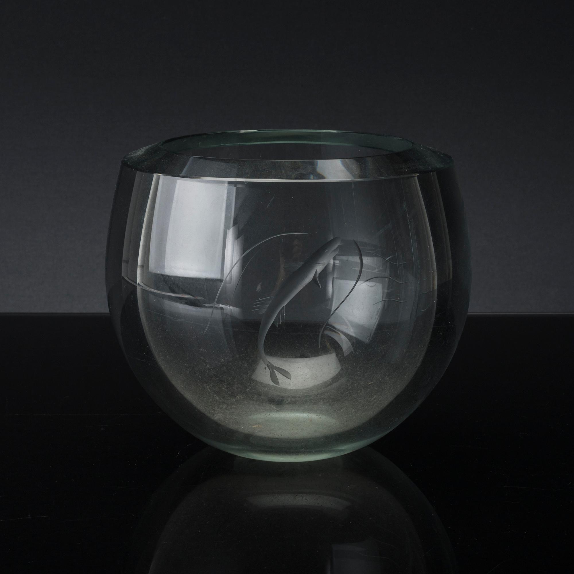 SKÅL, GLAS, Eda glasbruk, 1900-talets mitt.