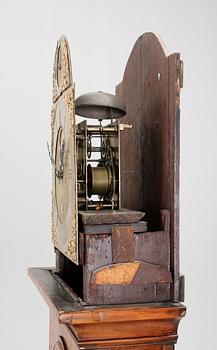GOLVUR, med två lod samt pendel, England, 1800-talets första hälft.