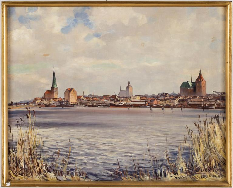 EGON TSCHIRCH, olja på duk, signerad.