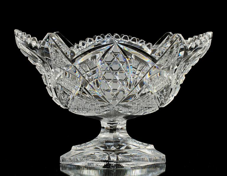 SKÅL PÅ FOT, glas, 1900-tal.