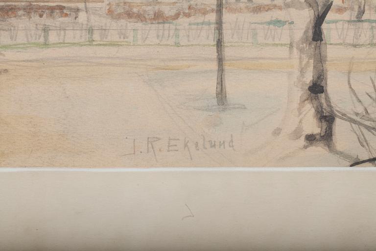 JOHN RAFAEL EKELUND, blandteknik, signerad.