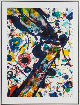 Sam Francis, lithograph in colours, signed 9/100.