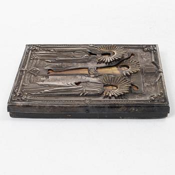 Icon with a silver oklad, Kiev 1865.