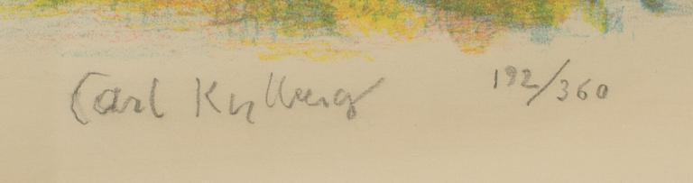 CARL KYLBERG, colour lithographe, signed and numbered 192/360.