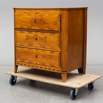 A second half of the 19th century Gustavian style chest of drawers.