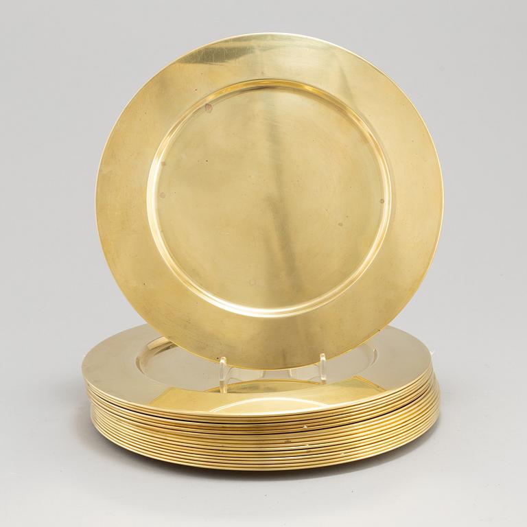 KUVERTTALLRIKAR 18 st, mässing, Stelton, Danmark, 1900-talets andra hälft.